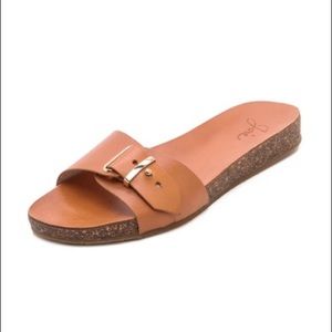 Joie Maddux Cognac Tan Slide Sandal Size 39.5 / 9